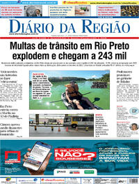 Capa do jornal Diário da Região 24/01/2024