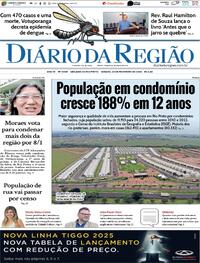 Capa do jornal Diário da Região 24/02/2024