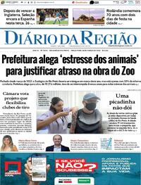 Capa do jornal Diário da Região 26/03/2024