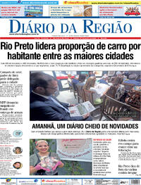 Capa do jornal Diário da Região 27/01/2024