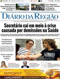Capa do jornal Diário da Região 27/02/2024