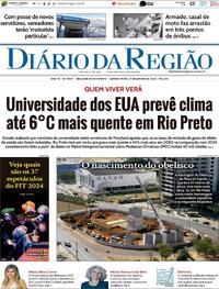 Capa do jornal Diário da Região 27/06/2024