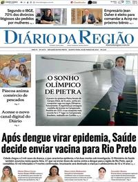 Capa do jornal Diário da Região 28/03/2024