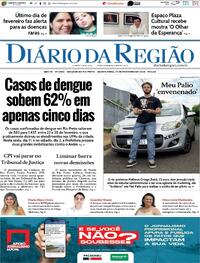 Capa do jornal Diário da Região 29/02/2024
