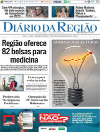 Capa do jornal Diário da Região 30/01/2024
