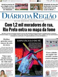Capa do jornal Diário da Região 30/03/2024
