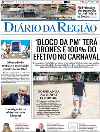 Capa do jornal Diário da Região 31/01/2024