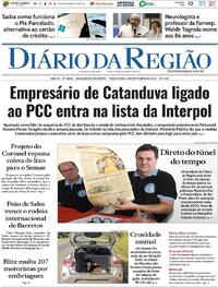 Capa do jornal Diário da Região 02/09/2025