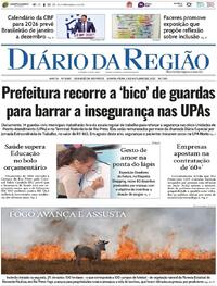 Capa do jornal Diário da Região 02/10/2025