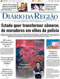 Capa do jornal Diário da Região 02/11/2025