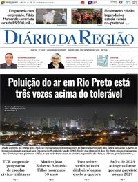 Capa do jornal Diário da Região 04/09/2025