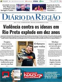 Capa do jornal Diário da Região 04/11/2025