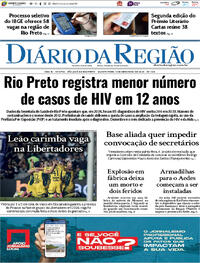 Capa do jornal Diário da Região 04/12/2025
