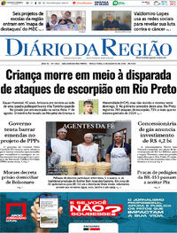Capa do jornal Diário da Região 05/08/2025