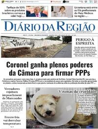 Capa do jornal Diário da Região 06/08/2025