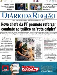 Capa do jornal Diário da Região 06/11/2025