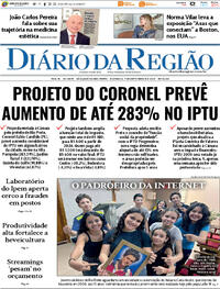 Capa do jornal Diário da Região 07/09/2025