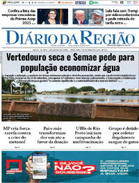 Capa do jornal Diário da Região 07/10/2025