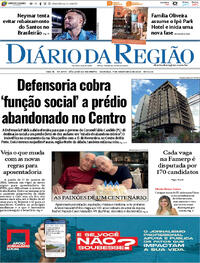 Capa do jornal Diário da Região 07/12/2025