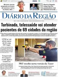 Capa do jornal Diário da Região 08/11/2025