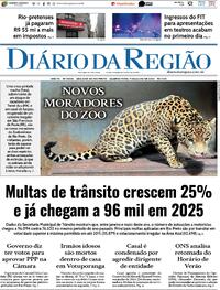 Capa do jornal Diário da Região 09/07/2025