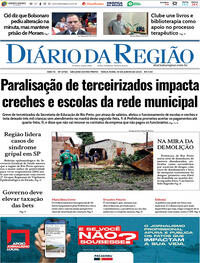 Capa do jornal Diário da Região 10/06/2025