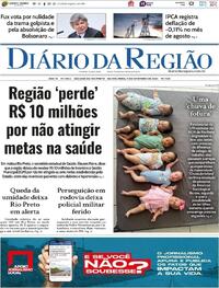 Capa do jornal Diário da Região 11/09/2025