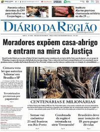 Capa do jornal Diário da Região 11/11/2025