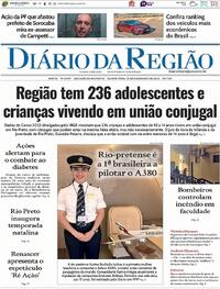 Capa do jornal Diário da Região 13/11/2025