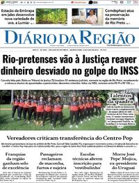 Capa do jornal Diário da Região 14/05/2025
