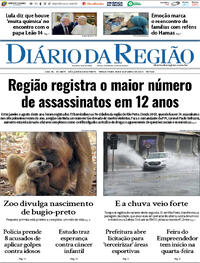 Capa do jornal Diário da Região 14/10/2025