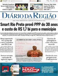 Capa do jornal Diário da Região 15/10/2025