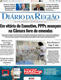 Capa do jornal Diário da Região 16/07/2025