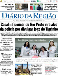 Capa do jornal Diário da Região 16/09/2025