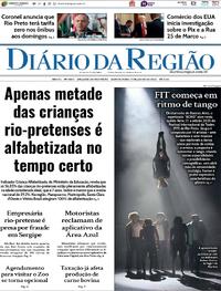 Capa do jornal Diário da Região 17/07/2025