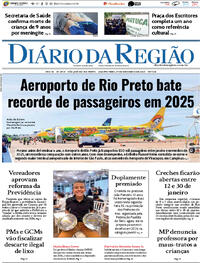 Capa do jornal Diário da Região 17/12/2025