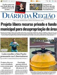 Capa do jornal Diário da Região 19/10/2025