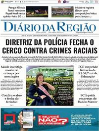 Capa do jornal Diário da Região 20/11/2025