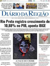 Capa do jornal Diário da Região 20/12/2025