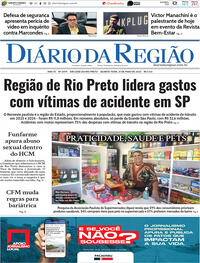 Capa do jornal Diário da Região 21/05/2025