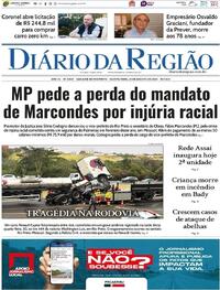 Capa do jornal Diário da Região 21/08/2025