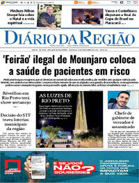 Capa do jornal Diário da Região 21/12/2025
