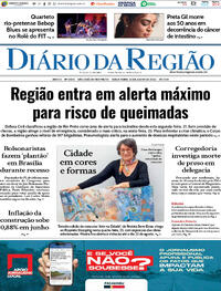 Capa do jornal Diário da Região 22/07/2025