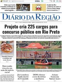 Capa do jornal Diário da Região 23/08/2025