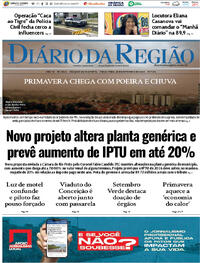 Capa do jornal Diário da Região 23/09/2025