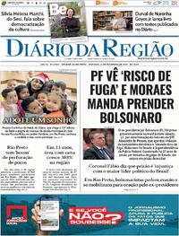Capa do jornal Diário da Região 23/11/2025