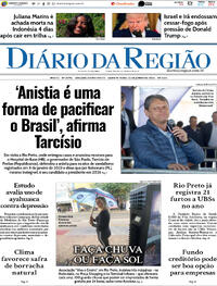 Capa do jornal Diário da Região 25/06/2025