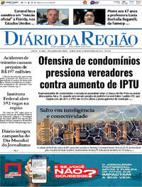 Capa do jornal Diário da Região 25/09/2025
