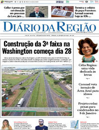 Capa do jornal Diário da Região 26/04/2025