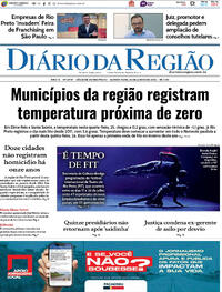 Capa do jornal Diário da Região 26/06/2025